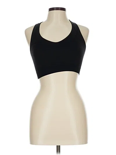 Pre-owned Hanes Tank Top Black Halter Neckline Tops