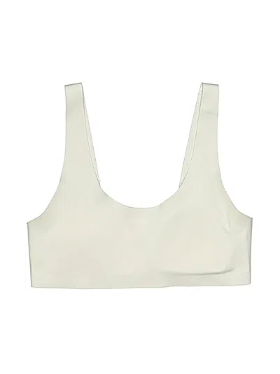 Pre-owned Hanes Kids' Tank Top Ivory Plunge Neckline Tops