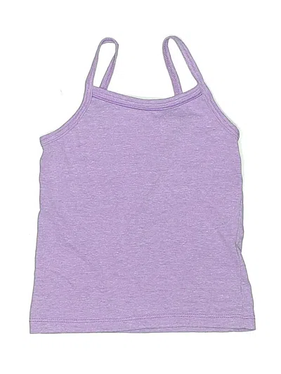 Pre-owned Hanes Kids' Tank Top Purple Halter Neckline Tops