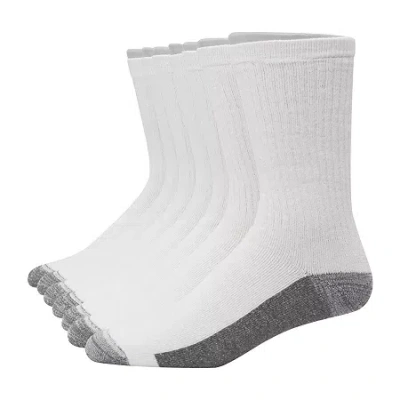 Hanes Ultimate Bonus Pack Mens 7 Pair Crew Socks In White