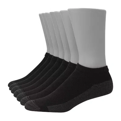 Hanes Ultimate Bonus Pack Mens Multi-pack 7 Pair Low Cut Socks In Black