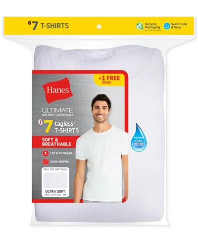 Hanes Ultimate Comfortsoft Men's Crewneck Undershirt, 6+1 Bonus Pack In Assorted