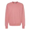Hanes Ultimate Cotton Crewneck Sweatshirt In Pink