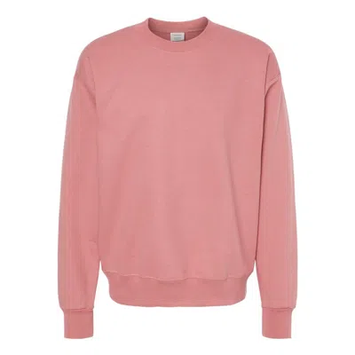 Hanes Ultimate Cotton Crewneck Sweatshirt In Pink