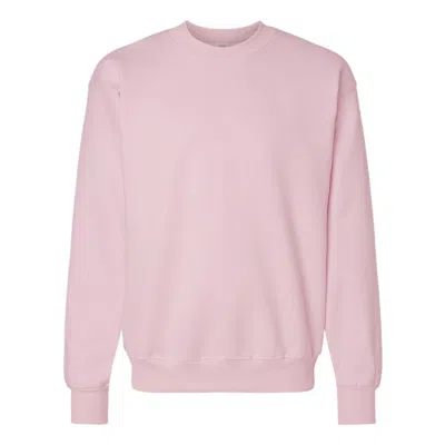 Hanes Ultimate Cotton Crewneck Sweatshirt In Pink
