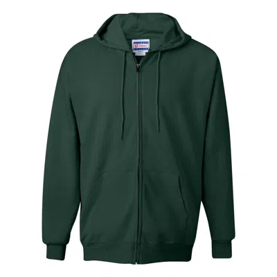 Hanes Ultimate Cotton Full-zip Hooded Sweatshirt In Green