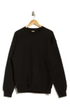 Hanes Ultimate Crewneck Sweatshirt In Black