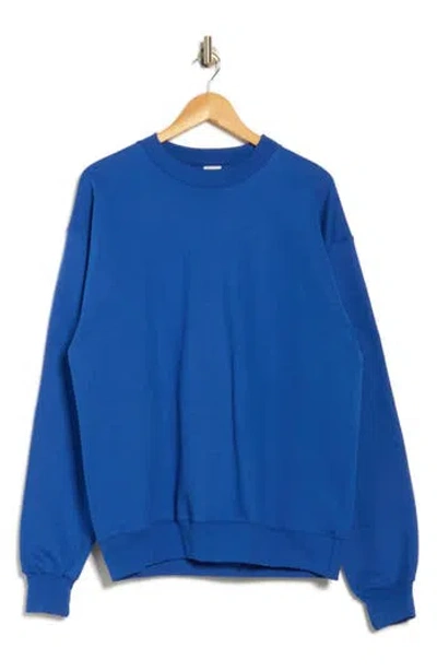 Hanes Ultimate Crewneck Sweatshirt In Blue