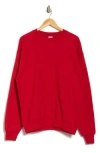 Hanes Ultimate Crewneck Sweatshirt In Red