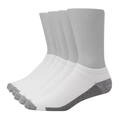 Hanes Ultimate Mens Multi-pack 6 Pair Low Cut Socks In Gray
