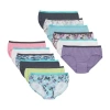 Hanes Ultimate Tagless Cotton Little & Big Girls 12 Pack Hipster Panty In Multi