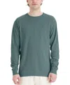 HANES UNISEX GARMENT DYED LONG SLEEVE COTTON T-SHIRT