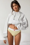 Hanes Uo Exclusive Jersey Knit Thong Top In Yellow, Women's At Urban Outfitters
