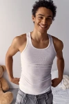 Hanes Uo Exclusive Ribbed Tank Top 2-pack In White, Men's At Urban Outfitters
