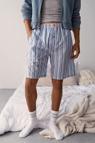 Hanes Uo Exclusive Woven Boxer Short In White, Men's At Urban Outfitters