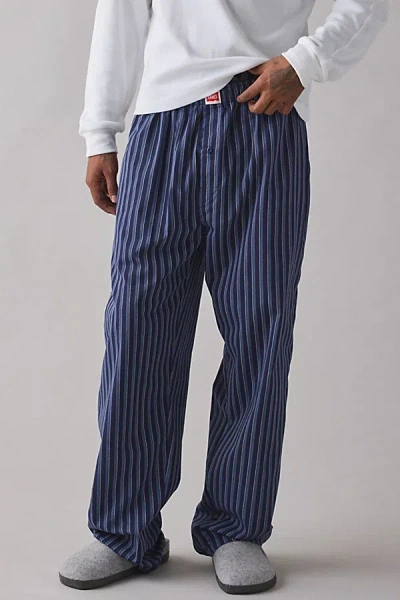 Hanes Uo Exclusive Woven Lounge Pant In Navy, Men's At Urban Outfitters In Blue