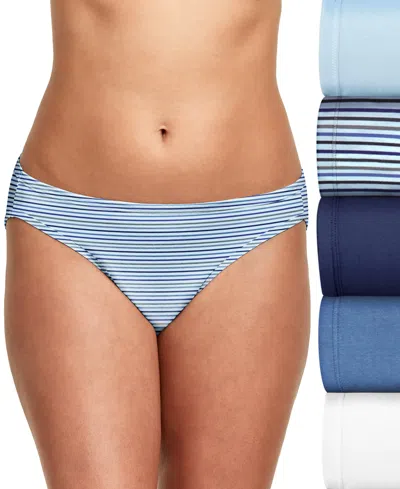 Hanes Women's 5-pk. Ultimate Comfortsoft Bikini Underwear 42w5cs In Blue