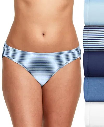 Hanes Women's 5-pk. Ultimate Comfortsoft Hipster Underwear 41w5cs In Blue