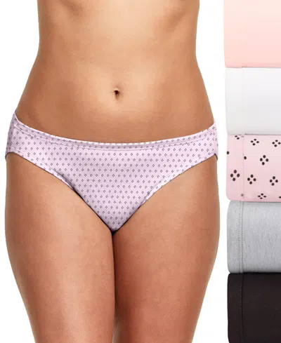 Hanes Women's 5-pk. Ultimate Comfortsoft Hipster Underwear 41w5cs In Pink