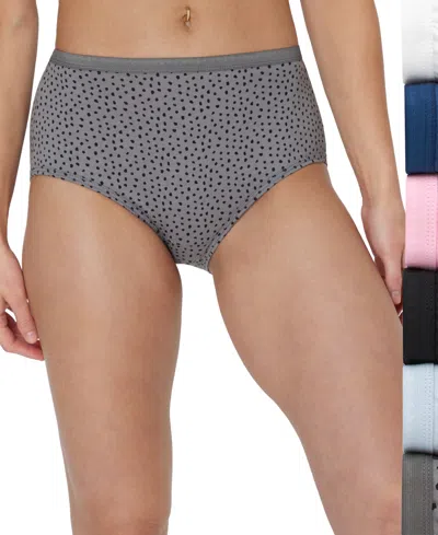 Hanes Women's 6-pk. Ultimate Breathable Brief Underwear 40h6cc In Gray