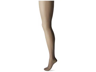Hanes Women's Control Top Sheer Toe Silk Reflections Panty Hose Hose Silver Smoke: E-f One Size In Black