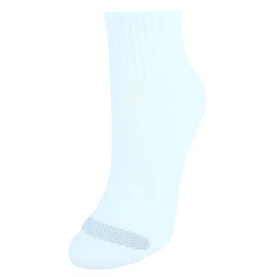 Hanes Women's Cool Comfort Extended Size Ankle Socks (6 Pack) In White