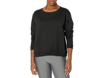 Hanes Women's Ecosmart Crewneck Sweatshirt Women's Sweatshirt Ebony: Xxl In Gray