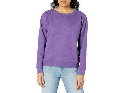 Hanes Women's Ecosmart Crewneck Sweatshirt Women's Sweatshirt Violet Splendor Heather: Md In Purple