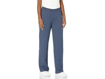 Hanes Women's Ecosmart Open Bottom Leg Sweatpants Women's Clothing Navy Heather: Md One Size In Blue