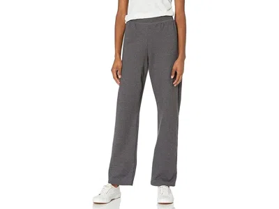 Hanes Women's Ecosmart Open Bottom Leg Sweatpants Women's Clothing Slate Heather: Xl One Size In Gray