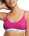 Hanes Women's Originals Comfortflex Cropped Bralette Mso103 In Honeymoon Pink