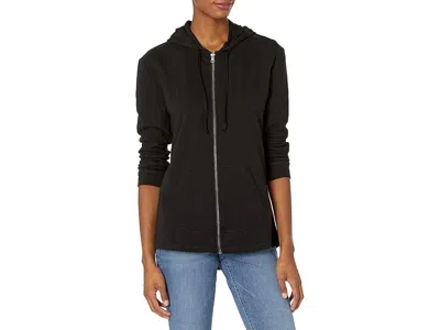 Hanes Women's Slub Jersey Hoodie Women's Jacket Black: Lg