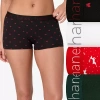 Hanes Womens Boxer Briefs 49uhb4 In Black