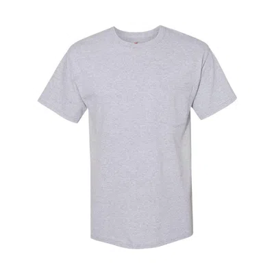 Hanes Workwear Pocket T-shirt In Purple