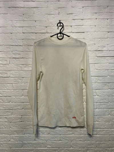 Pre-owned Hanes X Supreme Longsleeve Supreme X Hanes Termo In White
