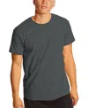 Hanes X-temp Men's Short Sleeve Crewneck T-shirt, 2-pack In Charcoal