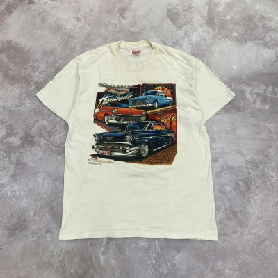 Pre-owned Hanes X Vintage Chevrolet General Motors T-shirt In White