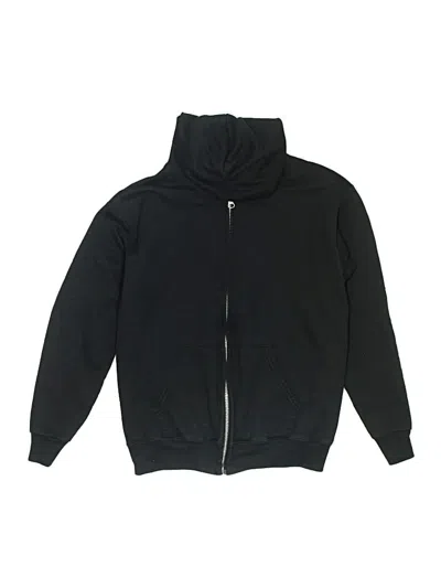Pre-owned Hanes Kids' Zip Up Hoodie In Black