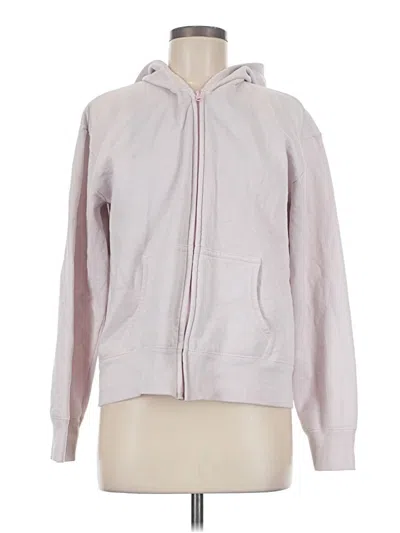 Pre-owned Hanes Zip Up Hoodie In Pink