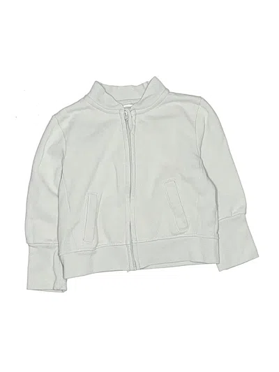 Pre-owned Hanes Babies' Zip Up Hoodie In Silver