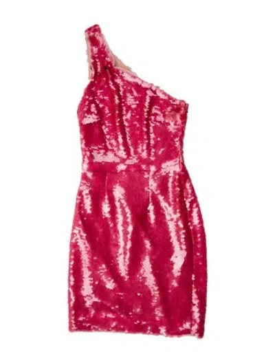 Pre-owned Haney One-shoulder Mini Dress W/ Tags In Pink