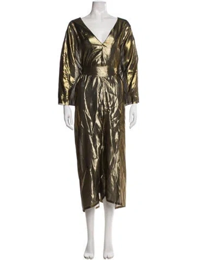 Pre-owned Haney Printed Long Dress