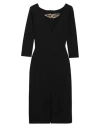 Haney Woman Midi Dress Black Size 6 Viscose, Elastane In Black