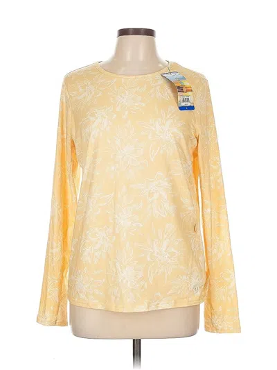 Pre-owned Hang Ten Long Sleeve T-shirt In Yellow