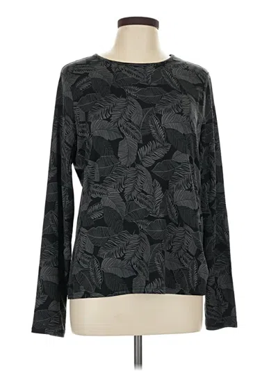 Pre-owned Hang Ten Long Sleeve T-shirt In Black