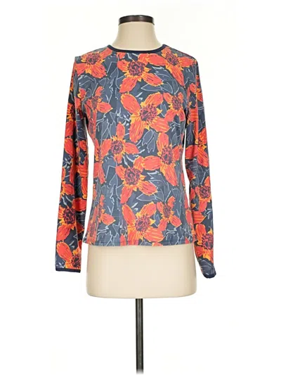 Pre-owned Hang Ten Long Sleeve T-shirt In Orange
