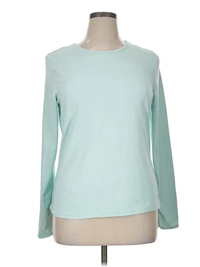 Pre-owned Hang Ten Long Sleeve T-shirt In Teal