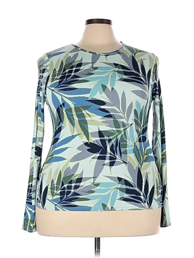Pre-owned Hang Ten Rash Guard In Blue