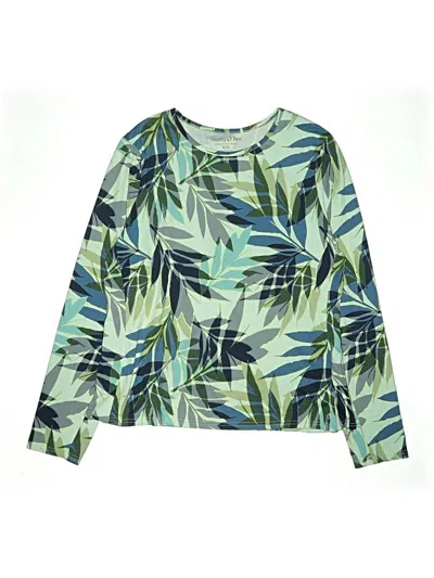 Pre-owned Hang Ten Rash Guard In Green