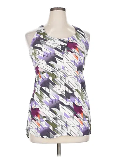 Pre-owned Hang Ten Sleeveless Blouse In Purple